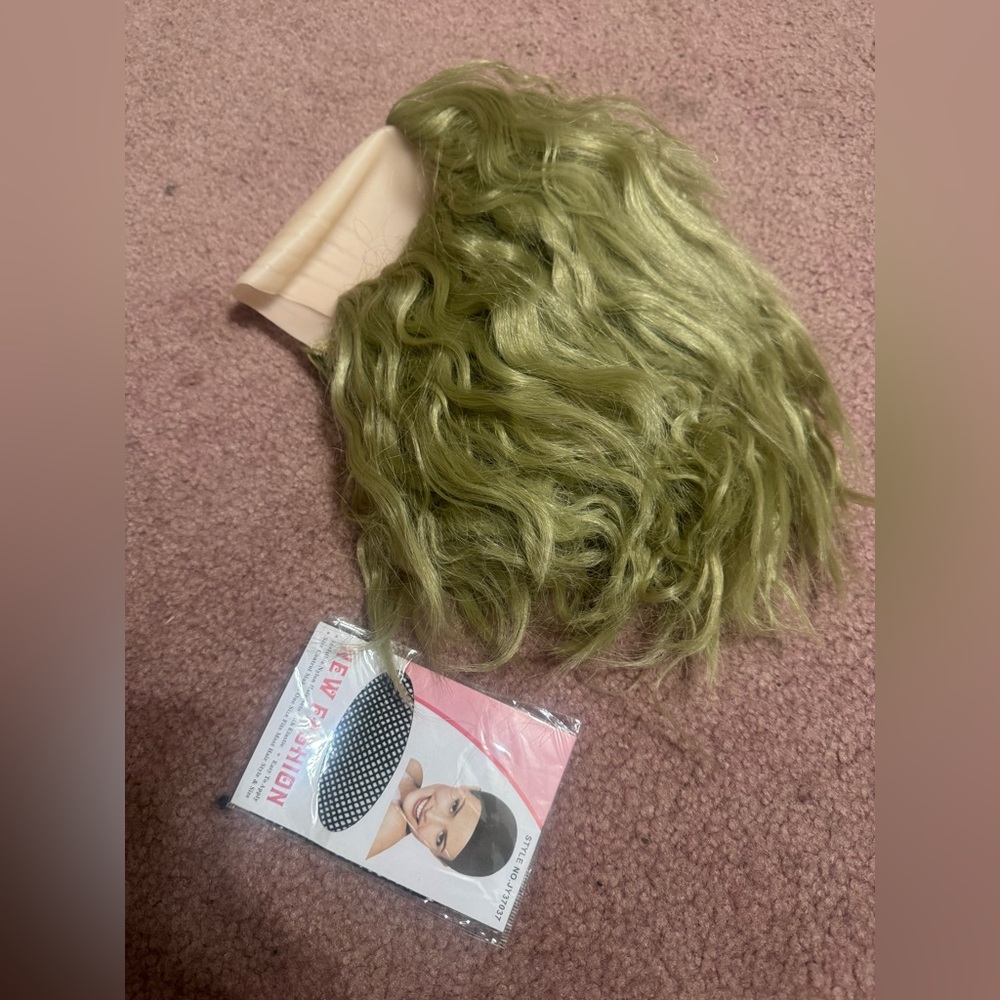 New battle juice green wig hair costume cosplay